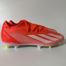 adidas 150 Mens 9 X CRAZYFAST PRO FIRM GROUND CLEATS Solar Red/Yellow IG0600