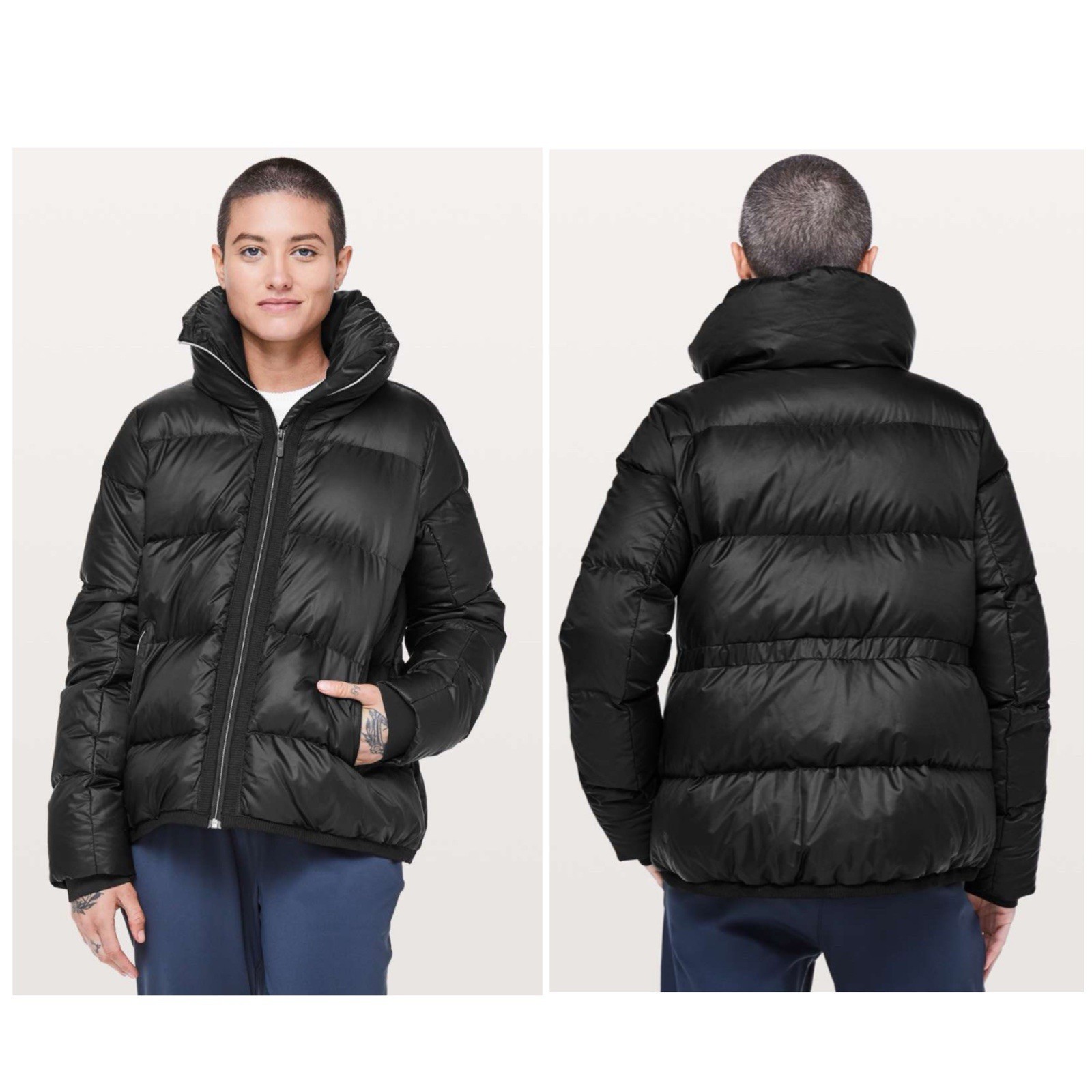 Lululemon Cloudscape Goose Down Puffer Jacket Bla… - image 3