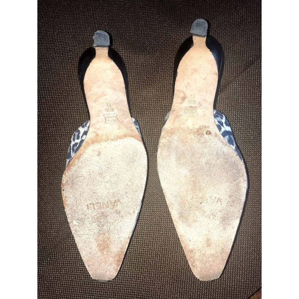 Zapatos VANELI Estampado Leopardo Gatito Tacón Mules Estampado Animal MOB ESPOSA Talla 6.5 Foto 4 de 4