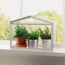 IKEA SOCKER Greenhouse White Metal Glass Indoor Outdoor 701.866.03 spring garden