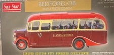Sun Star 5004 1:24 Die Cast Hants & Sussex 1947 Bedford OB Duple Vista Coach