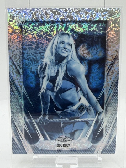 2020 Topps Chrome WWE Sol Ruca #34 Frozenfractor -1/0