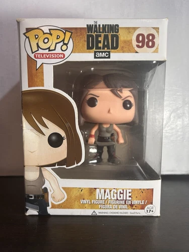 Maggie The Walking Dead Television Vaulted Funko Pop 98 With Protector Box Dam
