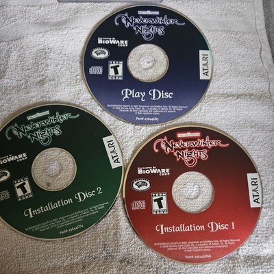 Atari Game - Neverwinter Nights (3 discs - No Case)