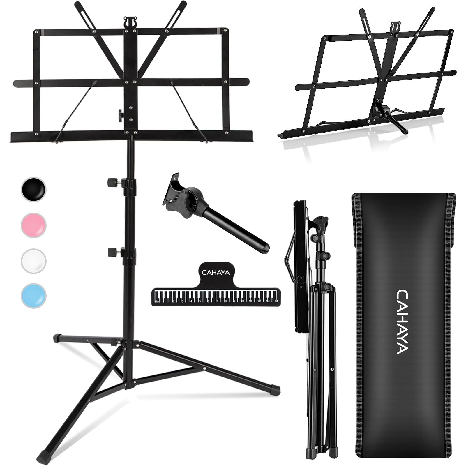2 in 1 Leggio Spartiti Musicali & Supporto da Tavolo per Libri Leggio Musicale