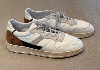 D.A.T.E Premium Men s Italian White Sneaker - EU 46/US 13