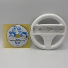 Mario Kart Wii Nintendo Game Disc & OEM Steering Wheel Accessory Tested Working