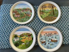 Villeroy & Boch “The Four Seasons” Wall Plates – Set of 4 – Laplau 1984
