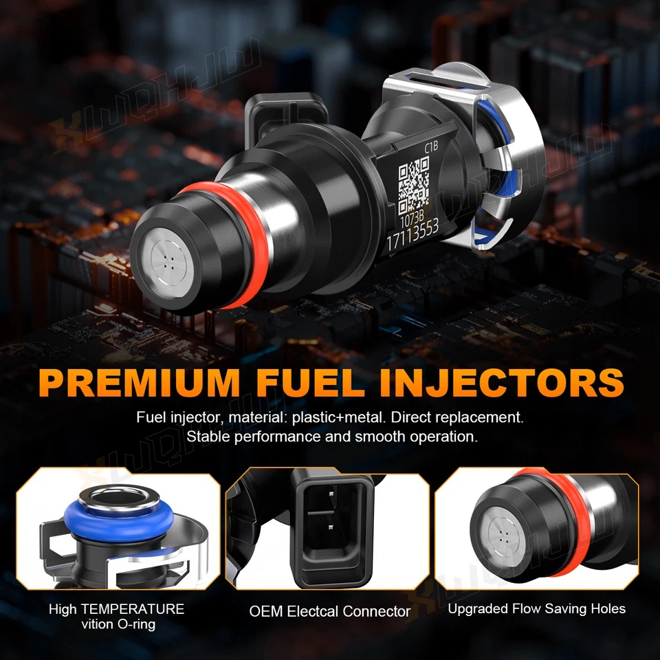 Inyectores de combustible x8 XWQHJW para GMC Yukon XL 1500 V8 5,3 2002 #25317628 Foto 4 de 4