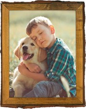 Golden State Art, 8.5x11 Picture Frame Rustic Brown, Solid 8.5x11, 1 Pack