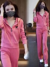 Fashionable Casual Sportswear Set 2026 New Style Slimming Wide Leg Pants Autumn
