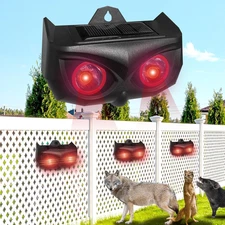4 Pack Upgraded Solar Nocturnal Animal Repeller,Outdoor Animal Repellent Device