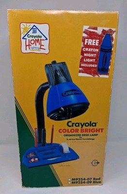 Vintage 1993 New in Box Crayola Color Bright Organizer Desk Lamp