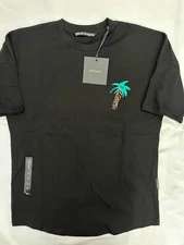 Palm Angels Palm Tree Logo T-Shirt Black Size Small
