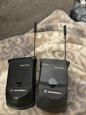 Lot of 2 Motorola StarTAC Digital Black Flip Phone UNTESTED NO CORDS For parts 