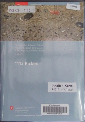 Ricken. Geologischer Atlas der Schweiz; Nr. 142. Kälin, D.: 2429044