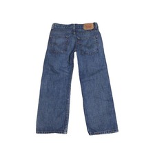 Levi's Boys 550 Relaxed Fit Blue Denim Jeans Size 8 24x22