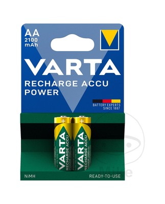 VARTA Lot of Medium Rechargeable Batteries, Ready to Use AA POWER