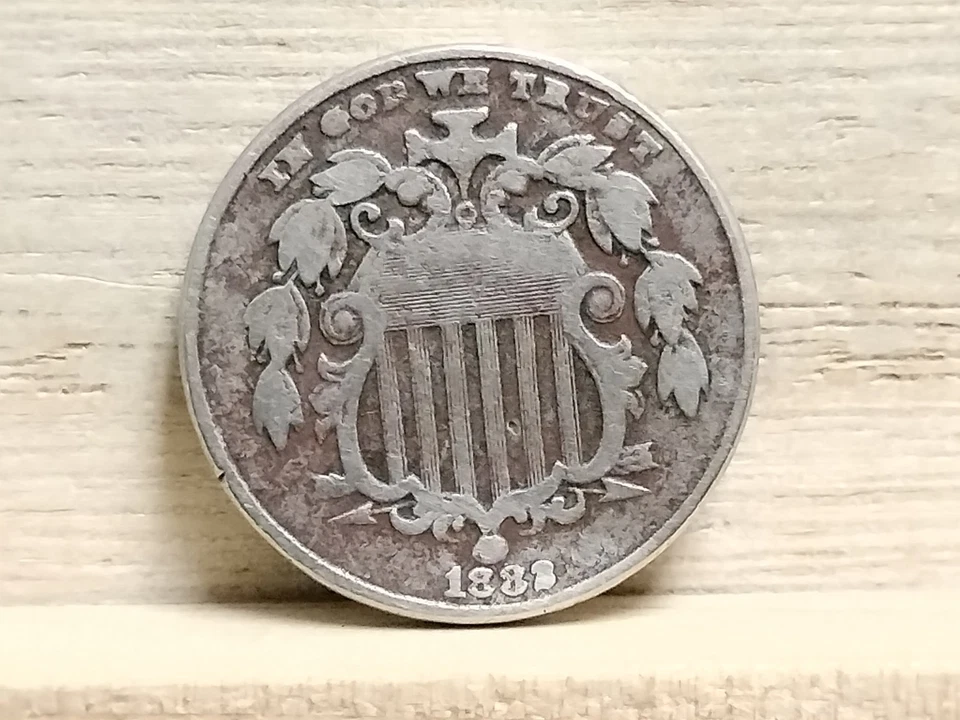 1882 Shield Nickel without rays US Coin - Image 3 of 4