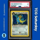 2000 POKEMON TEAM ROCKET FIRST EDITION #5/82 DARK DRAGONITE HOLO RARE PSA 7