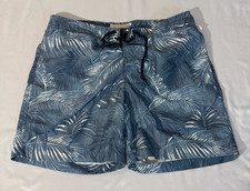 Original Penguin By Munsingwear Swim Shorts Trunks Men's Sz 32 Blue Tropical Prt
