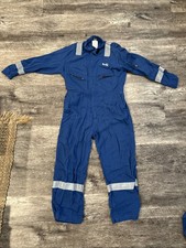 Schlumberger SLB Coveralls Mens L Blue Renegade Flame Resistant