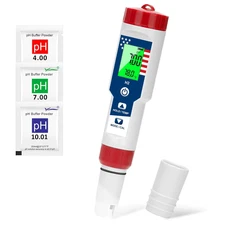 Hydrogen Tester Ph Meter for Drinking Water 4 in 1-Ph/H2/Orp/Temp Meter, Hydroge