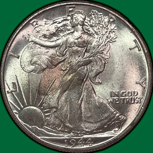 1944 Walking Liberty Half Dollar Gem Brilliant Uncirculated Gem BU Coin #33411