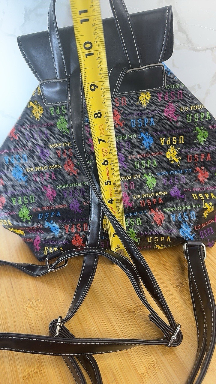 U.S. POLO ASSN Backpack Purse Black Pink Green blue Yellow Red image 7
