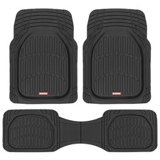 Motor Trend Flextough Floor Mats For Cars Black Deep Dish All-weather Car Mats
