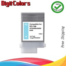 PFI-106 PC Photo Cyan Ink Tank Fit Canon ImagePrograf 6400s 6400 6450
