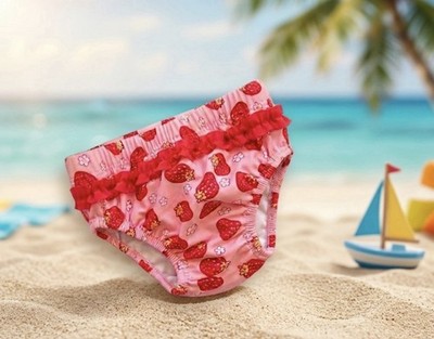 Playshoes Badekleidung Baby Pink/rosa  Erdbeeren Mädchen Gr. 62/ Gr.68neuwertig