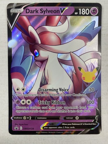 Pokémon Dunkles Sylveon V SWSH134 Black Star Promo Celebrations 25th Anniversary NM