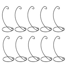 10 Packs of Ornament Display Stand Holder Iron Hanging Rack for Hanging Globe...