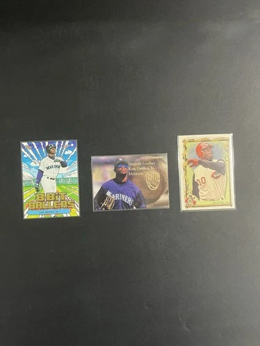 Topps Fleer Baseball Card Lot 3 Cards Ken Griffey Jr. Mariners Reds MLB