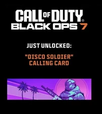 Black Ops 7 Disco Soldier Calling Card