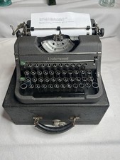 Vintage 1938 Very Nice Underwood Universal Portable Typewriter/Case-Great-Elite thumbnail