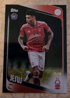 2025-26 Topps UCC Igor Jesus Nottingham Forest Black 6/10 Rookie RC