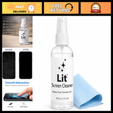 Travel Size Spray Kit 80 mL  Microfiber Cloth for Streak-Free Cleaning of Pho