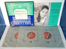 PUCCINI  / TEATRO ALLA SCALA - M. LESCAUT, MARIA CALLAS - (3) LP BOX SET - ANGEL