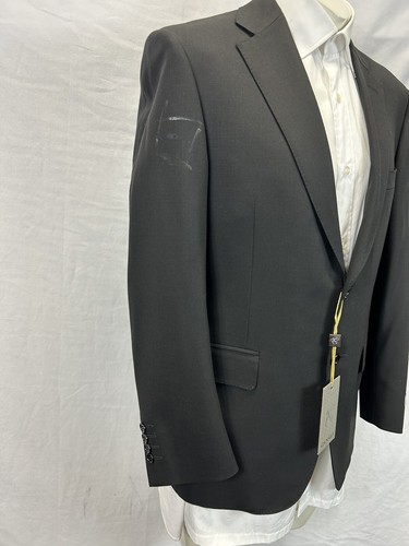 Canali Birdseye Black Jacket 2-Bt Sz EU 48 S D7/ US 38 S D7 - Picture 5 of 12