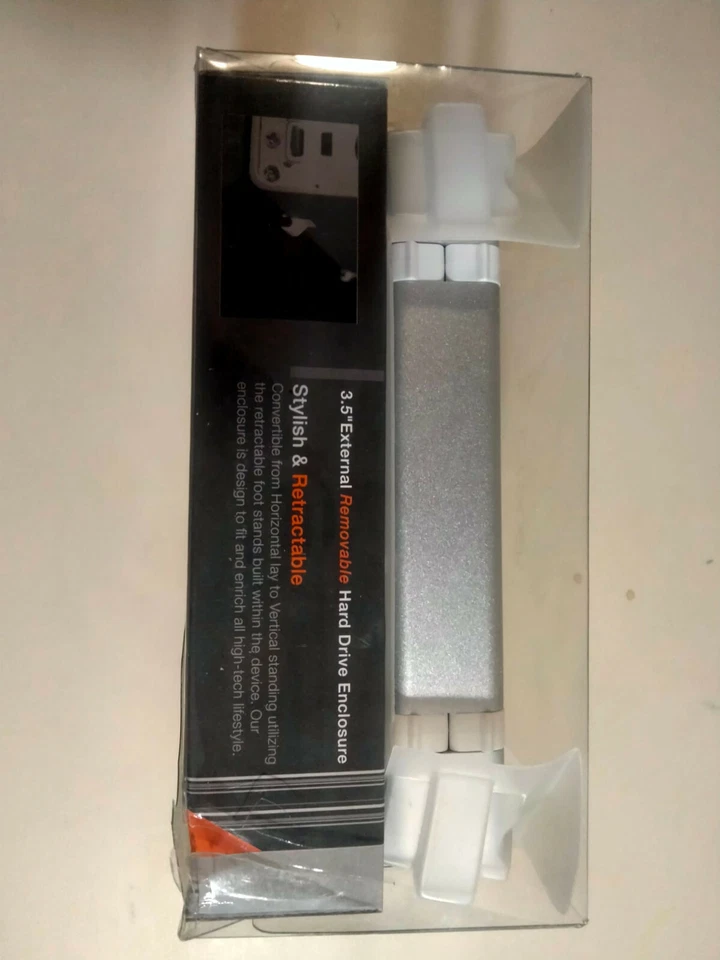 ICY DOCK MB559US-1S 3.5" PEARL WHITE SATA I/II USB 2.0 & eSATA EXTERNAL ENCLOSUR - Image 3 of 4