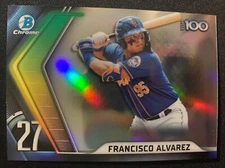 2022 Bowman Scouts Top 100 #BTP-27 Francisco Alvarez New York Mets