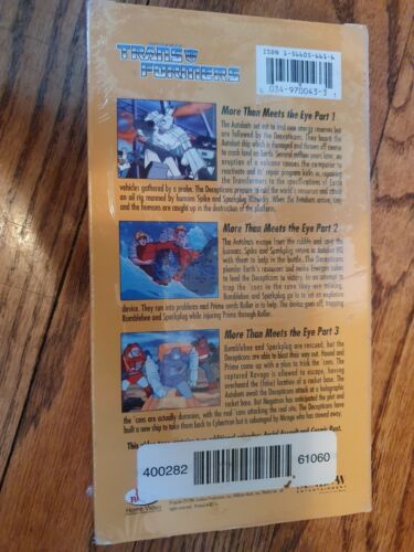 transformers the original animated series VHS SEALED OOP HTF RARE NEW PICS - Picture 2 of 8