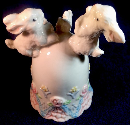ceramic Easter bunny dinner bell, New - Picture 3 of 4