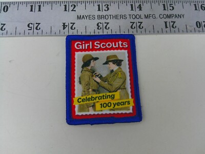 VTG GSA GSGST Celebrating 100 Years Postage Stamp Scouting Related Patch  BIS