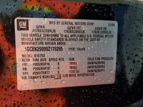 Rear Axle 8.6" Ring Gear 10 Bolt Opt JL4 Fits 09-13 SIERRA 1500 PICKUP 179198 - Picture 12 of 12