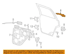 CHRYSLER OEM 11-13 Durango Rear Door Lock Hardware-Handle, Outside 1SP27HAVAC