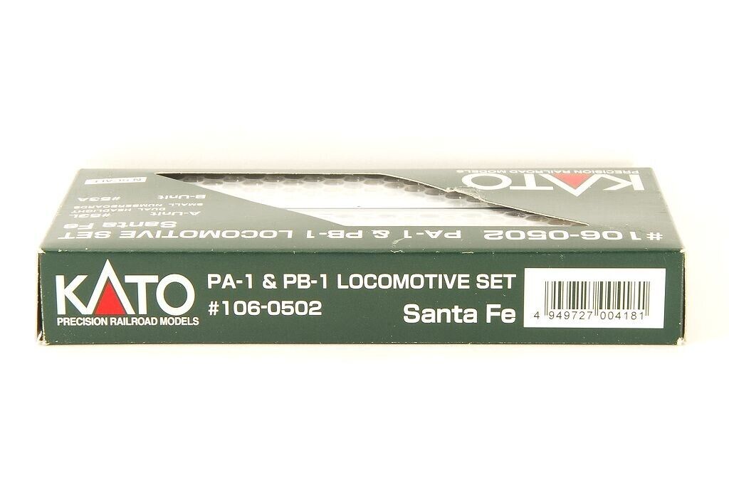 KATO N-Scale #106-0502 PA-1&PB-1 LOCOMOTIVE SET Santa Fe A KATO N-Scale #106-0502 PA-1&PB-1 LOCOMOTIVE SET Santa Fe A