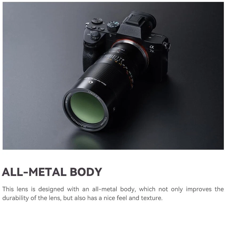 TTartisan 100mm F2.8 Macro 2X Full Frame Lens for Sony Fuji Nikon Canon L-Mount - Image 2 of 4